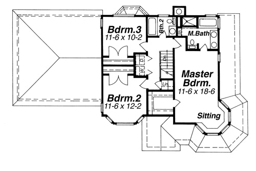 Second Floor image of SOMERSET House Plan